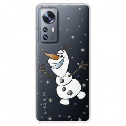 Funda para Xiaomi 12 Pro Oficial de Disney Olaf Transparente - Frozen