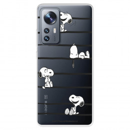 Funda para Xiaomi 12 Pro Oficial de Peanuts Snoopy rayas - Snoopy