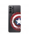 Funda para Samsung Galaxy A23 5G Oficial de Marvel Capitán América Escudo Transparente - Marvel