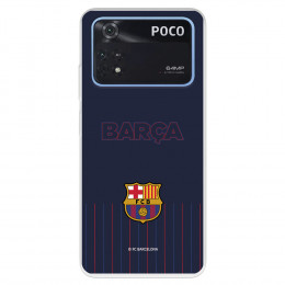 Funda para Xiaomi Poco M4 Pro 4G del Barcelona  - Licencia Oficial FC Barcelona