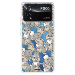 Funda para Xiaomi Poco X4 Pro Oficial de Disney Tambor Patrones - Bambi