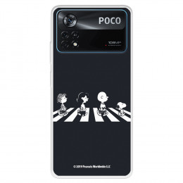 Funda para Xiaomi Poco X4 Pro Oficial de Peanuts Personajes Beatles - Snoopy