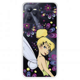 Funda para Realme C35 Oficial de Disney Campanilla Flores - Peter Pan