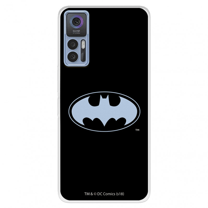 Funda para TCL 30 5G Oficial de DC Comics Batman Logo Transparente - DC Comics