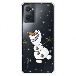 Funda para OPPO A76 Oficial de Disney Olaf Transparente - Frozen