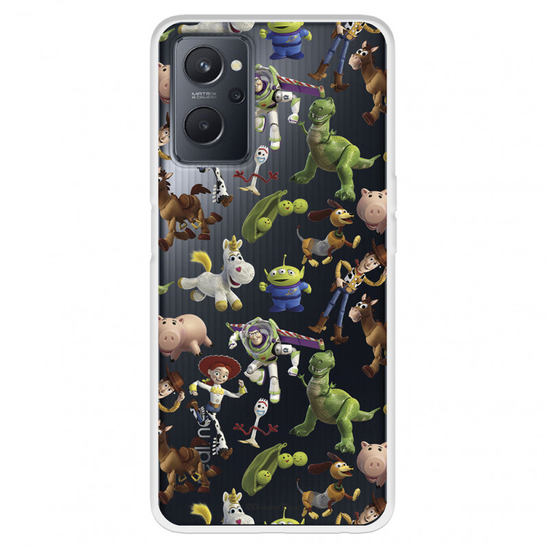 Funda para Realme 9i Oficial de Disney Muñecos Toy Story Siluetas - Toy Story