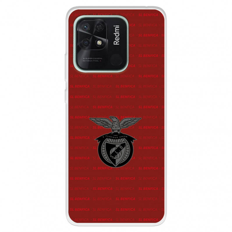 Funda para Xiaomi Redmi 10C del Escudo Fondo Granate  - Licencia Oficial Benfica