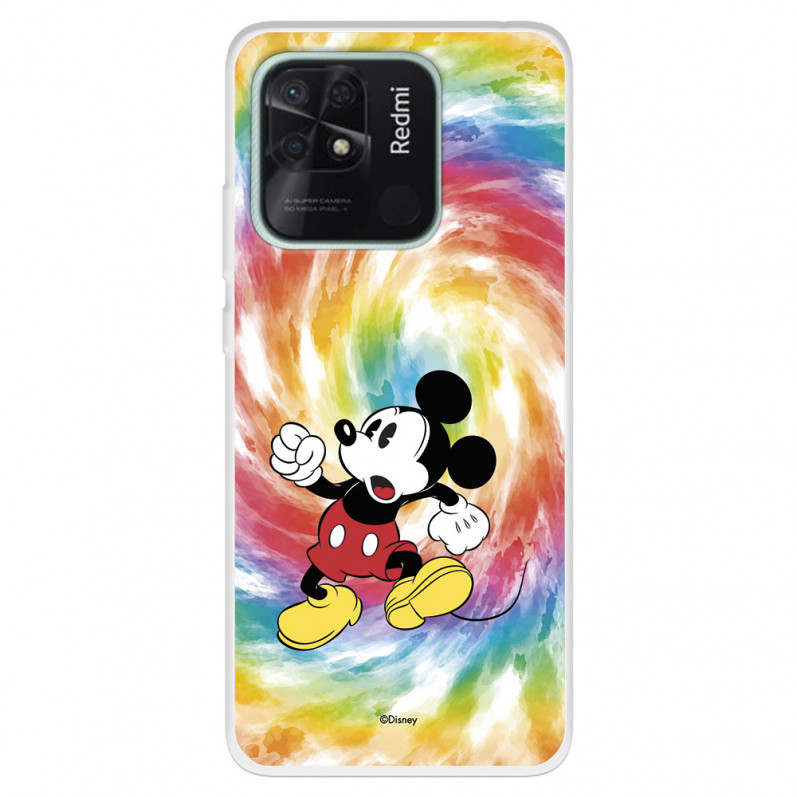 Funda para Xiaomi Redmi 10C Oficial de Disney Mickey Mickey Tye Die - Clásicos Disney