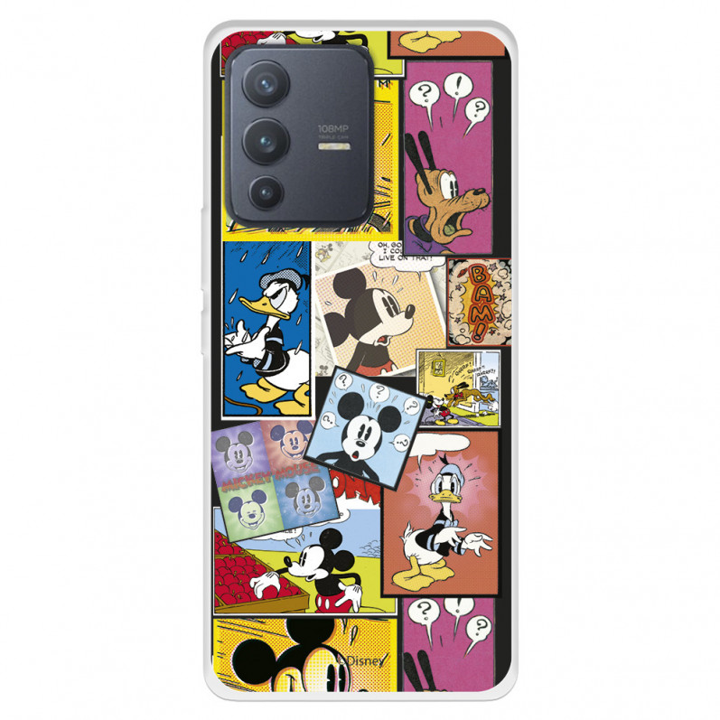 Funda para Vivo V23 Oficial de Disney Mickey Comic - Clásicos Disney