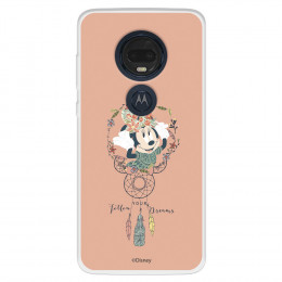 Funda para Motorola Moto G7 Oficial de Disney Minnie Atrapasueños - Clásicos Disney