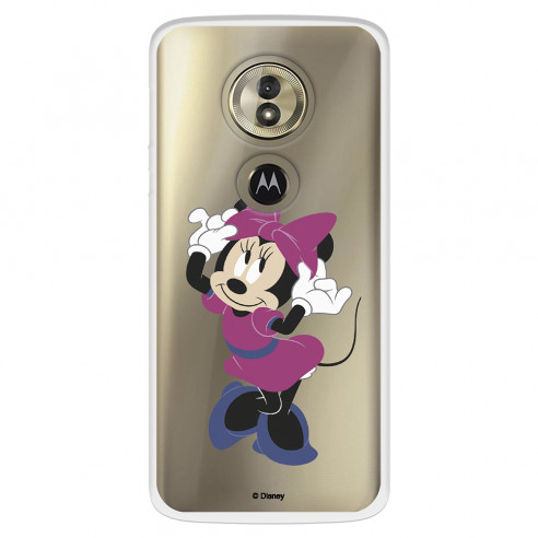 Funda para Motorola Moto G6 Play Oficial de Disney Minnie Rosa - Clásicos Disney