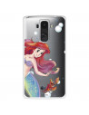 Funda para LG G4 Oficial de Disney Ariel y Sebastián Burbujas - La Sirenita