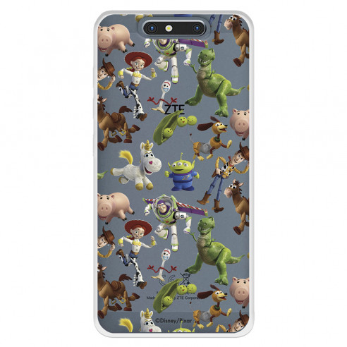 Funda para ZTE Blade V8 Oficial de Disney Muñecos Toy Story Siluetas - Toy Story