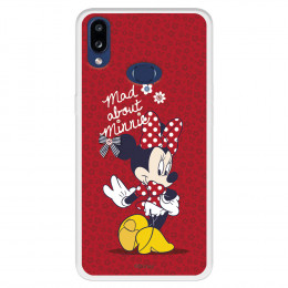 Funda para Samsung Galaxy A10s Oficial de Disney Minnie Mad About - Clásicos Disney