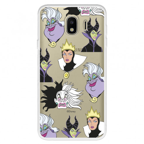 Funda para Samsung Galaxy J4 2018 Oficial de Disney Villanas Patrón - Villanas Disney