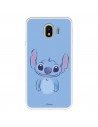 Funda para Samsung Galaxy J4 2018 Oficial de Disney Stitch Azul - Lilo & Stitch