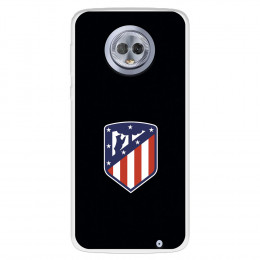 Funda para Motorola Moto G6 Plus del Atlético de Madrid Escudo Fondo Negro  - Licencia Oficial Atlético de Madrid