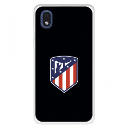 Funda para Samsung Galaxy A3 del Atlético de Madrid Escudo Fondo Negro  - Licencia Oficial Atlético de Madrid