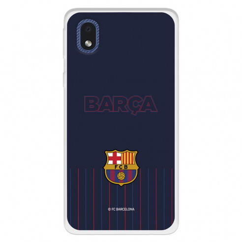 Funda para Samsung Galaxy A3 del FC Barcelona Barsa Fondo Azul  - Licencia Oficial FC Barcelona