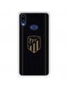 Funda para Samsung Galaxy A10s del Atlético de Madrid Escudo Dorado Fondo Negro  - Licencia Oficial Atlético de Madrid