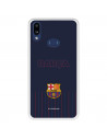 Funda para Samsung Galaxy A10s del FC Barcelona Barsa Fondo Azul  - Licencia Oficial FC Barcelona