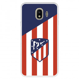 Funda para Samsung Galaxy J4 2018 del Atlético de Madrid Escudo Fondo Atletico  - Licencia Oficial Atlético de Madrid