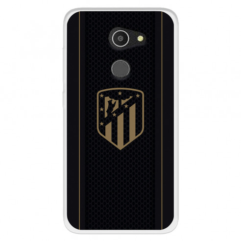 Funda para Alcatel A3 del Atlético de Madrid Escudo Dorado Fondo Negro  - Licencia Oficial Atlético de Madrid