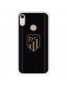 Funda para Huawei Y6 2019 del Atlético de Madrid Escudo Dorado Fondo Negro  - Licencia Oficial Atlético de Madrid