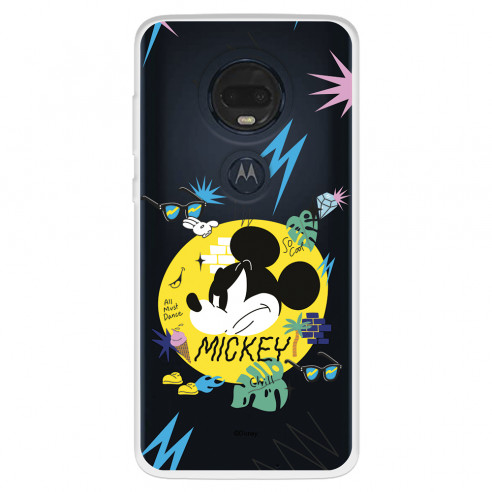 Funda para Motorola Moto G7 Plus Oficial de Disney Mickey Mickey Urban - Clásicos Disney