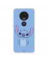 Funda para Motorola Moto G7 Plus Oficial de Disney Stitch Azul - Lilo & Stitch