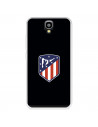 Funda para Huawei Y560 del Atlético de Madrid Escudo Fondo Negro  - Licencia Oficial Atlético de Madrid