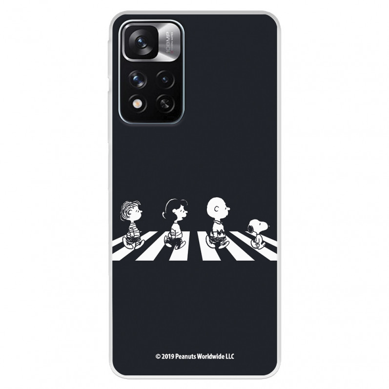 Funda para Xiaomi Redmi Note 11S 4G Oficial de Peanuts Personajes Beatles - Snoopy