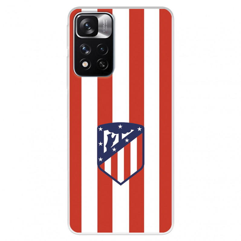 Funda para Xiaomi Redmi Note 11S 4G del Atlético de Madrid Escudo Rojiblanco  - Licencia Oficial Atlético de Madrid