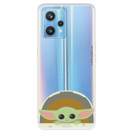 Funda para Realme 9 Pro+ Oficial de Star Wars Baby Yoda Sonrisas - The Mandalorian