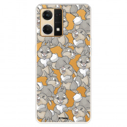 Funda para Oppo Reno 7 4G Oficial de Disney Tambor Patrones - Bambi