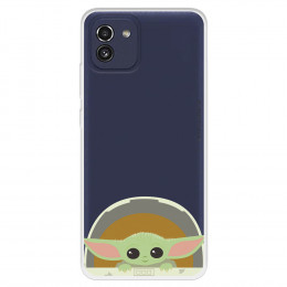 Funda para Samsung Galaxy A03 Oficial de Star Wars Baby Yoda Sonrisas - The Mandalorian