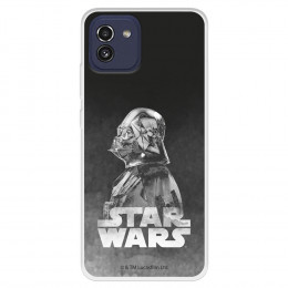 Funda para Samsung Galaxy A03 Oficial de Star Wars Darth Vader Fondo negro - Star Wars