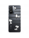 Funda para Vivo Y76 5G Oficial de Peanuts Snoopy rayas - Snoopy