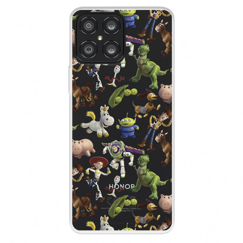 Funda para Huawei Honor X8 Oficial de Disney Muñecos Toy Story Siluetas - Toy Story