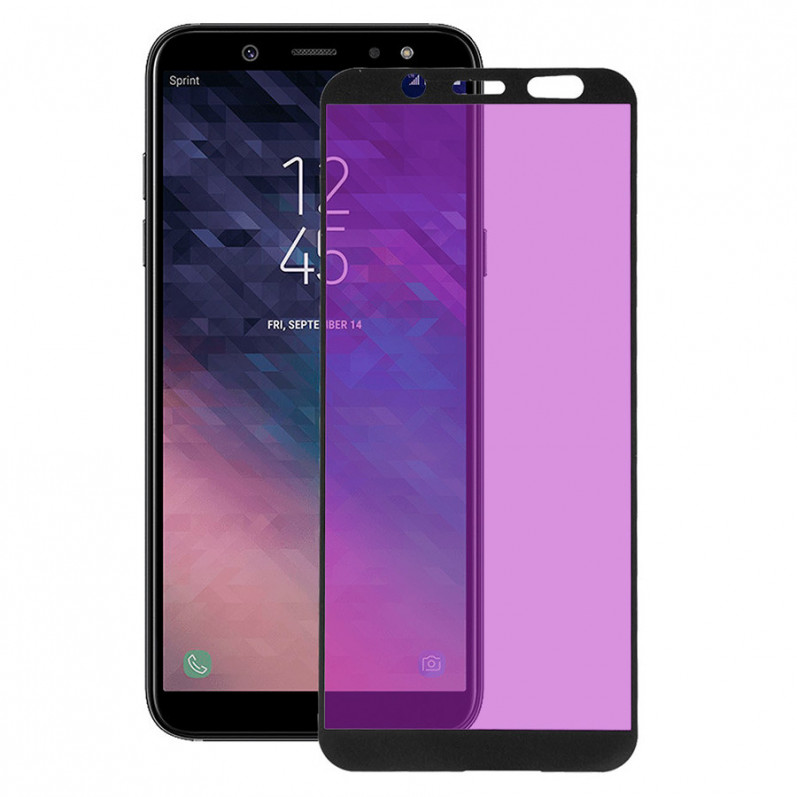 Celoplošné tvrzené sklo Anti Blue-Ray Black pro Samsung Galaxy A6 2018