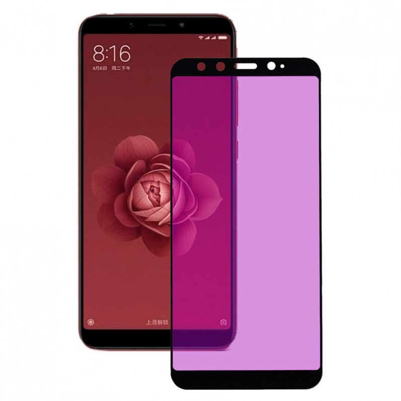 Plně tvrzené sklo Anti Blue-Ray Black pro Xiaomi Mi 6X