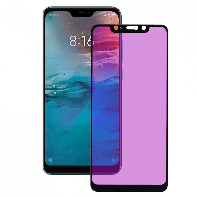 Plně tvrzené sklo Anti Blue-Ray Black pro Xiaomi Redmi Note 6 Pro