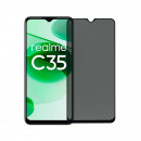 Realme Verre Trempé Complet Antiespion pro C35