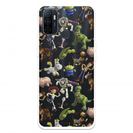 Funda para Oppo A53s Oficial de Disney Muñecos Toy Story Siluetas - Toy Story