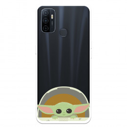 Funda para Oppo A53s Oficial de Star Wars Baby Yoda Sonrisas - The Mandalorian