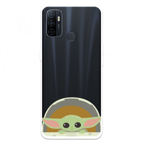 Funda para Oppo A53s Oficial de Star Wars Baby Yoda Sonrisas - The Mandalorian