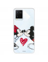 Funda para Vivo Y36s Oficial de Disney Mickey y Minnie Beso - Clásicos Disney