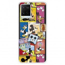 Funda para Vivo Y36s Oficial de Disney Mickey Comic - Clásicos Disney