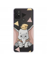 Funda para Motorola Moto G30 Oficial de Disney Dumbo Silueta Transparente - Dumbo