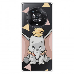 Funda para Huawei Honor Magic4 Lite Oficial de Disney Dumbo Silueta Transparente - Dumbo